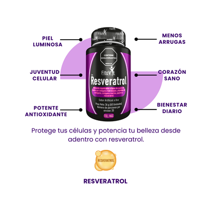 Resveratrol full max por 60 tabletas masticables