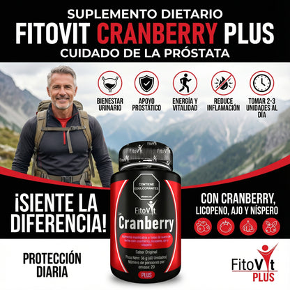 Cranberry Plus por 60 tabletas masticables
