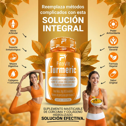 Cúrcuma con colágeno Turmeric por 60 unidades