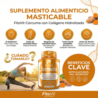 Cúrcuma con colágeno Turmeric por 60 unidades