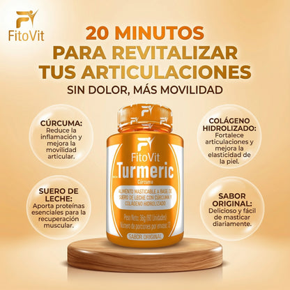 Cúrcuma con colágeno Turmeric por 60 unidades
