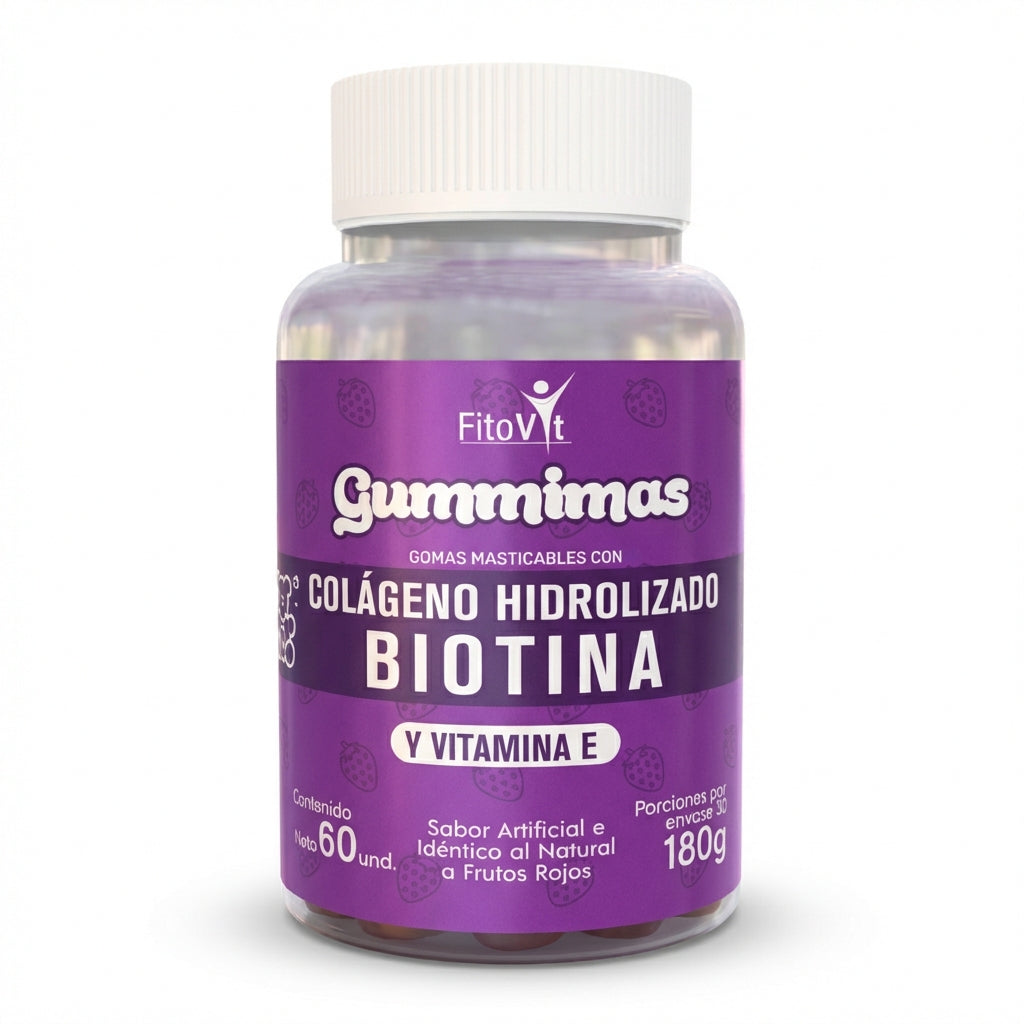 Biotina y colágeno hidrolizado por 60 unidades