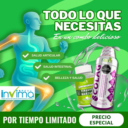 Combo colágeno más gomitas de vinagre de manzana