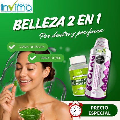 Combo colágeno más gomitas de vinagre de manzana