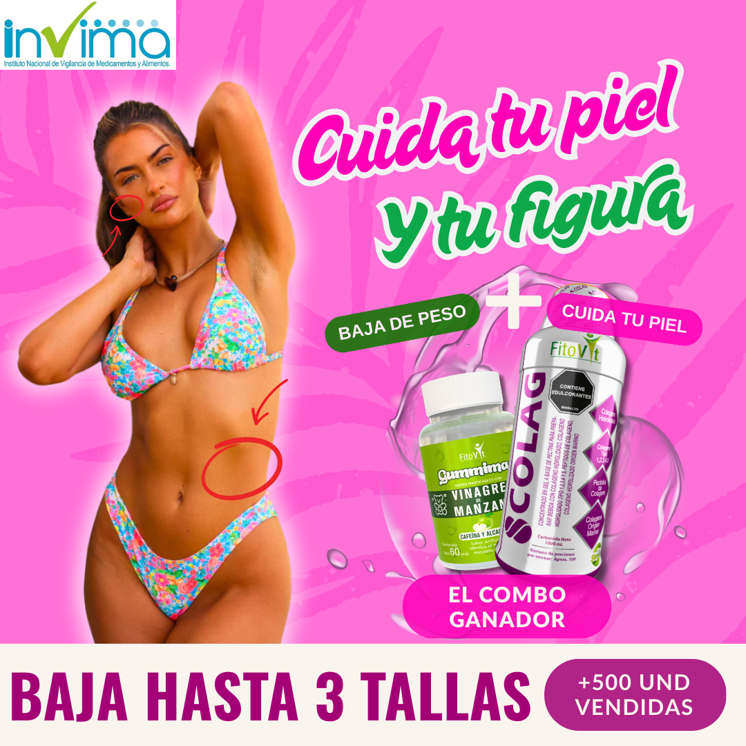 Combo colágeno más gomitas de vinagre de manzana