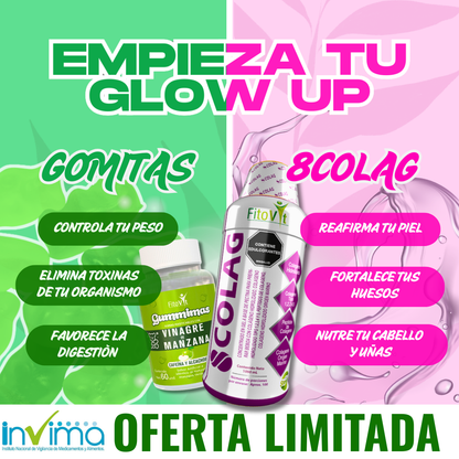 Combo colágeno más gomitas de vinagre de manzana