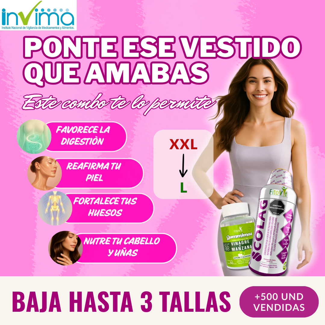 Combo colágeno más gomitas de vinagre de manzana