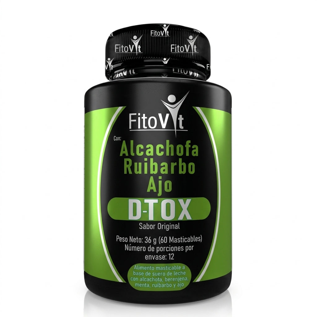 D-TOX Fitovit tabletas masticables por 60 unidades