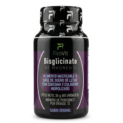 Bisglicinato de Magnesio por 60 Tabletas Masticables